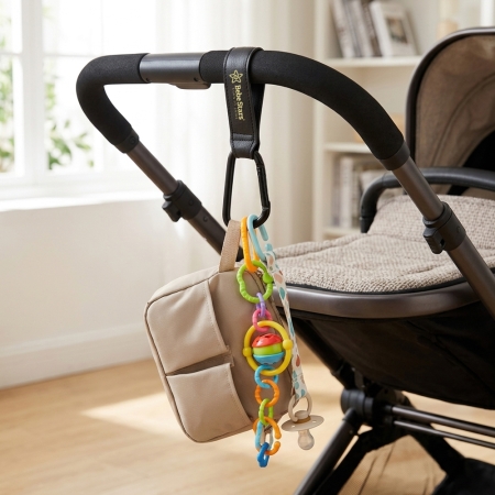 STROLLER HOOK-HANGER LEATHER 2PCS