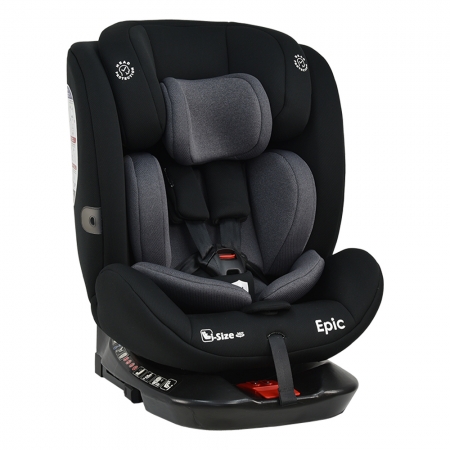 ΚΑΘIΣΜΑ ΑΥΤOKINHΤΟΥ EPIC ISOFIX I-SIZE 360° BLACK