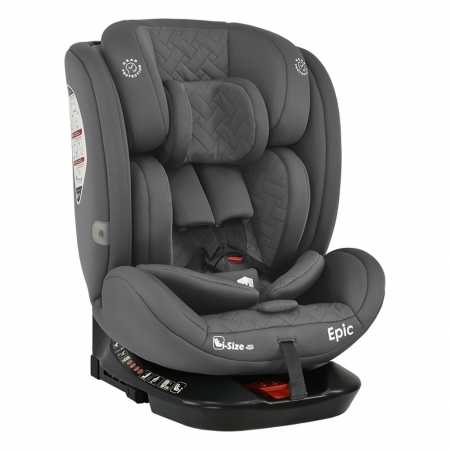 ΚΑΘIΣΜΑ ΑΥΤOKINHΤΟΥ EPIC ISOFIX I-SIZE 360° SMOKED GREY