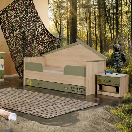 ΚΡΕΒΑΤΙ MONTESSORI SOLDIER 90x200cm