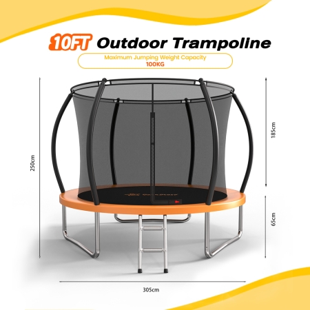 ΤΡΑΜΠΟΛΙΝΟ ΜΕ ΔΙΧΤΥ 10FT (305cm)