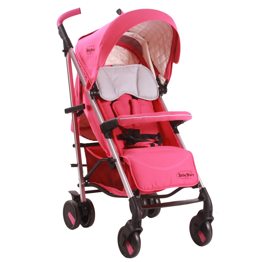 pink baby stroller