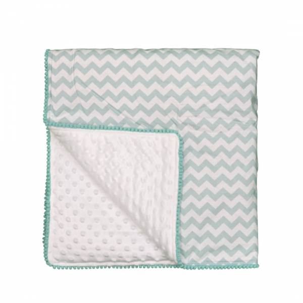 Κουβέρτα fleece με pom-pom Elephant 3053 - image 3053_1-600x600 on https://www.bebestars.gr