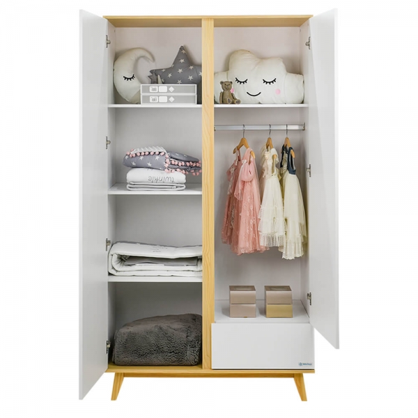 Ντουλάπα δίφυλλη Cappuccino 460-22 - image 460-22-3-600x600 on https://www.bebestars.gr