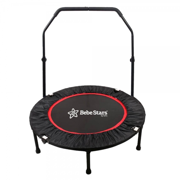 Trampoline with handlebar 102cm Red 641-180 - image 641-180-600x600 on https://www.bebestars.gr