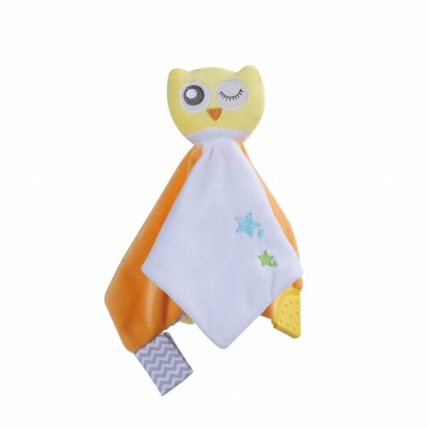 Cuddle & Teether soft toy Owl 857-174 - image 857-174-TB1919120011-600x600 on https://www.bebestars.gr