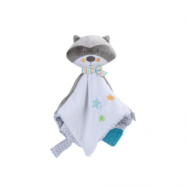 Cuddle & Teether soft toy Raccoon 857-186 - image 857-186-TB1919120010-600x600 on https://www.bebestars.gr