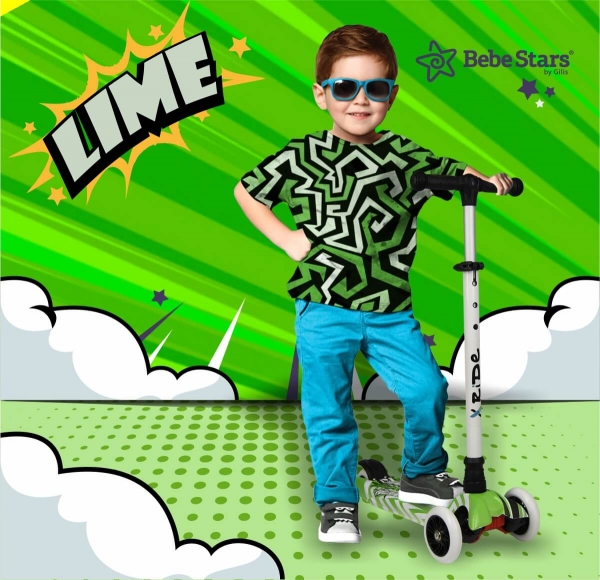 Πατίνι X-Ride Lime 661-174 - image 661-174-kid-600x580 on https://www.bebestars.gr