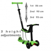 Scooter X-Ride 3 in 1 Green 662-174 - image 662-174-2-180x180 on https://www.bebestars.gr