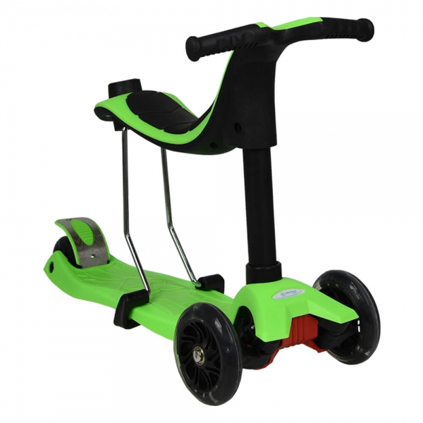 Scooter X-Ride 3 in 1 Green 662-174 - image 662-174-4-600x600 on https://www.bebestars.gr