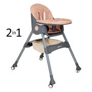 High chair Cozy 2 in 1 Peach 897-185 - image 897-185-180x180 on https://www.bebestars.gr