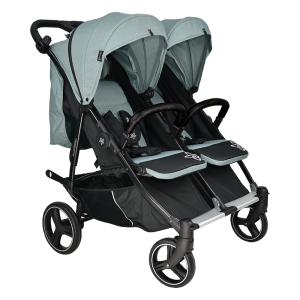 Twin Baby Stroller Double Trouble Petrol 7901-184 - image 7901-184-1-2-600x600 on https://www.bebestars.gr