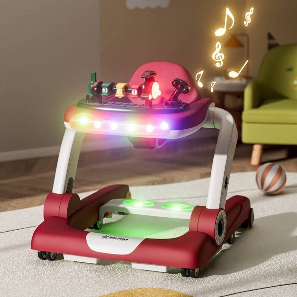 Baby Walker Train 3in1 Red 4239 - image 4239-5-600x600 on https://www.bebestars.gr