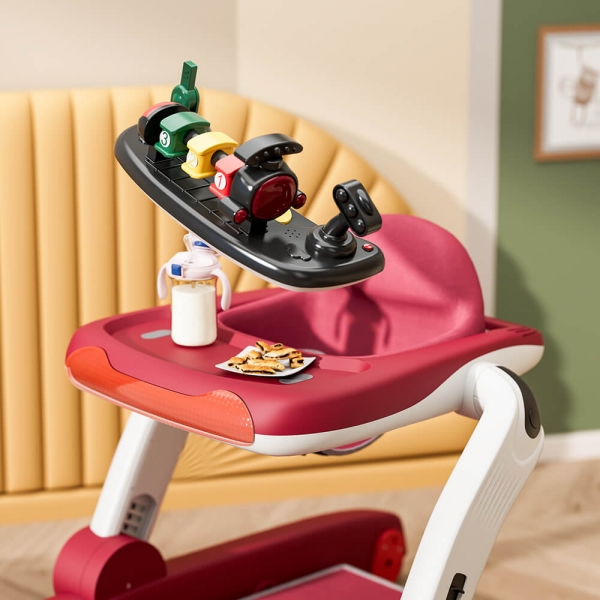 Baby Walker Train 3in1 Red 4239 - image 4239-8-600x600 on https://www.bebestars.gr