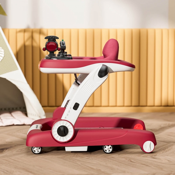 Baby Walker Train 3in1 Red 4239 - image 4239-9-600x600 on https://www.bebestars.gr