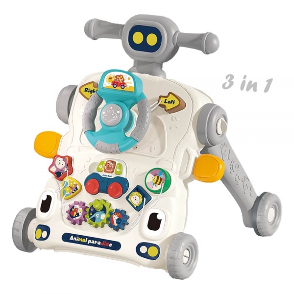 Activity Baby Walker Robbie 3in1 Grey 4244 - image 4244-600x600 on https://www.bebestars.gr