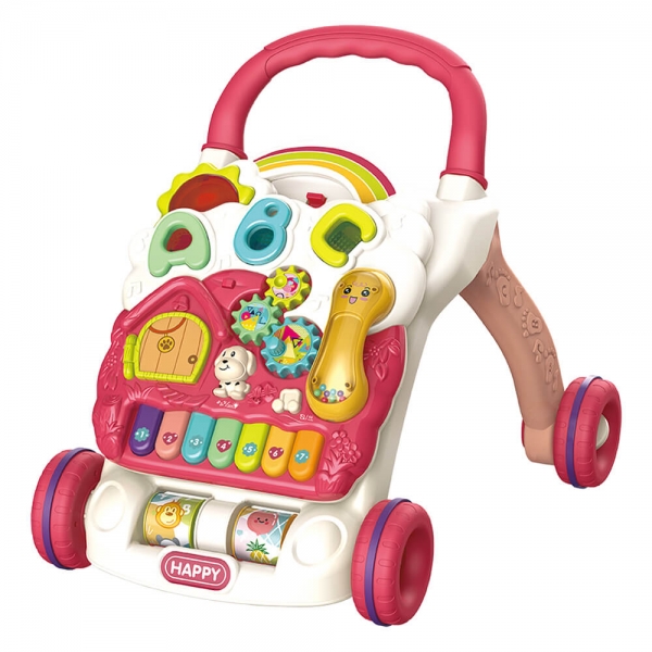 Baby Walker Train Happy Red 4245 - image 4245-600x600 on https://www.bebestars.gr
