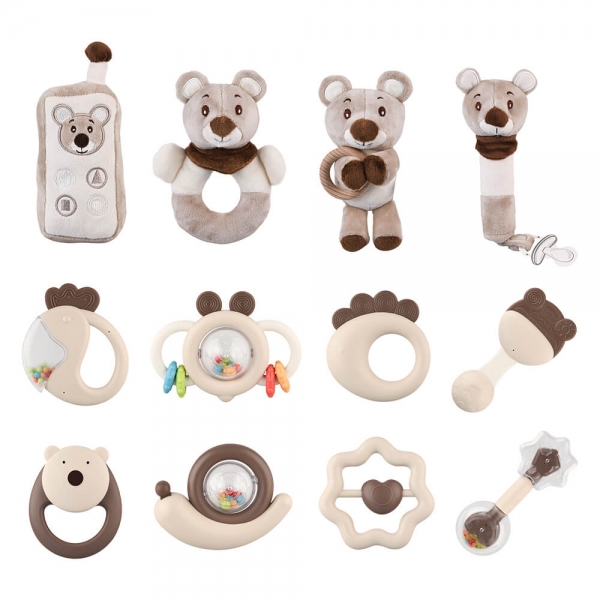Gift Set 12pcs Teddy Bear Rattles 60-103 - image 60-103-600x600 on https://www.bebestars.gr