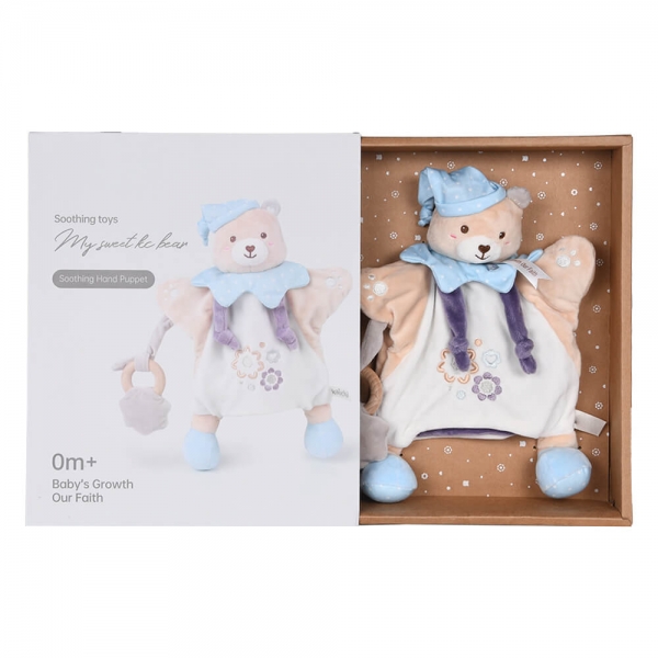 Soft Teddy Flower Nani Cuddle & Puppet 60-109 - image 60-109_box-600x600 on https://www.bebestars.gr