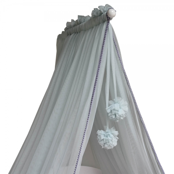 Κουνουπιέρα κρεβατιού με pom-pom Mint 603-184 - image 603-184-600x600 on https://www.bebestars.gr