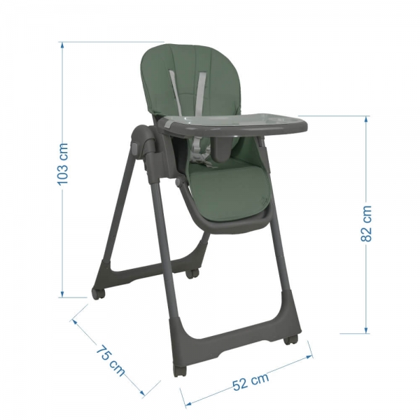 High chair Milk Mint 866-174 - image 866-174-6-600x600 on https://www.bebestars.gr