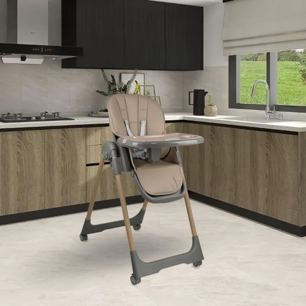 High chair Milk Beige 866-182 - image 866-182-1-1-600x600 on https://www.bebestars.gr