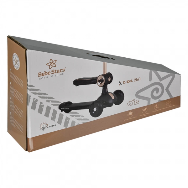 Πατίνι X-Ride 2in1 Black 671-188 - image 671-box-600x600 on https://www.bebestars.gr