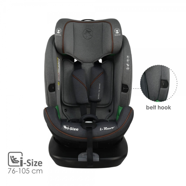 Κάθισμα Αυτοκινήτου i-Revo i-Size 360° Grey 906-186 - image 906-186-8-600x600 on https://www.bebestars.gr