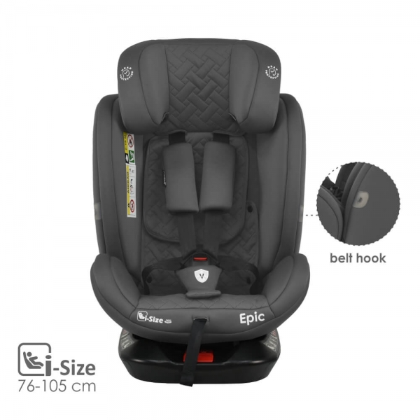 Κάθισμα Αυτοκινήτου Epic Isofix i-Size 360° Smoked Grey 921-186 - image 921-186-9-600x600 on https://www.bebestars.gr