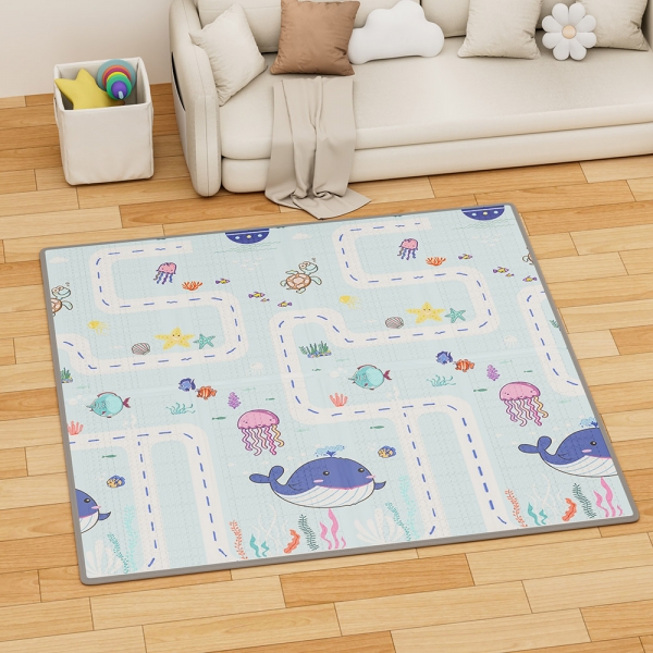 Χαλάκι δραστηριοτήτων διπλής όψης 150x150x1cm 100-503 - image 100-503-7-600x600 on https://www.bebestars.gr