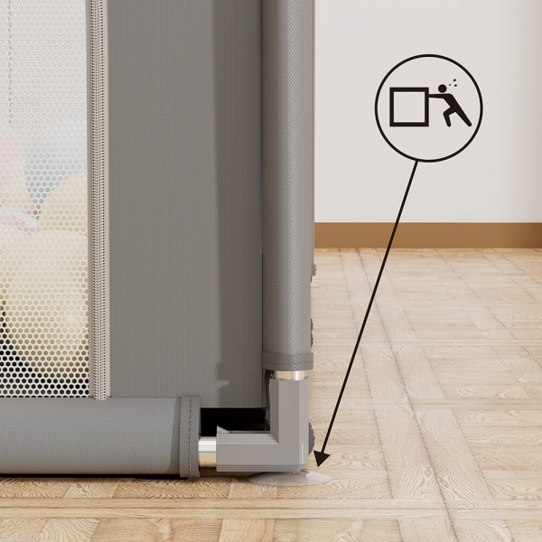 Πάρκο για μωρά τετράγωνο 150x150cm Playzen Grey 880-100 - image 880-100-10-600x600 on https://www.bebestars.gr