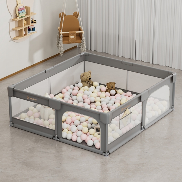 Πάρκο για μωρά ορθογώνιο 180x200cm Playzen Grey 880-200 - image 880-200-9-600x600 on https://www.bebestars.gr