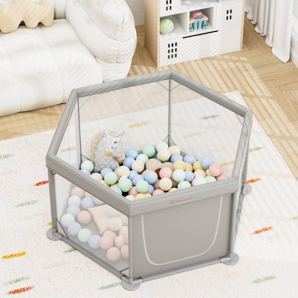 Παρκοκρέβατο Πολύγωνο Nestilo Grey 889-100 - image 889-100-3-600x600 on https://www.bebestars.gr