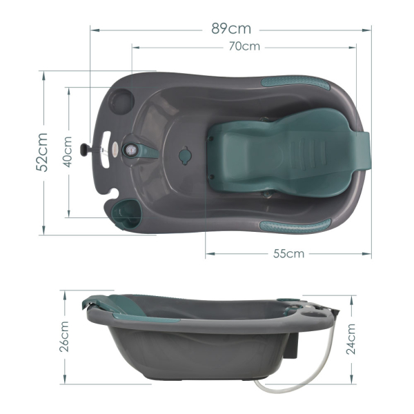 Μπανιέρα Splash Grey 23-100 - image 23-100-grey-8-600x600 on https://www.bebestars.gr