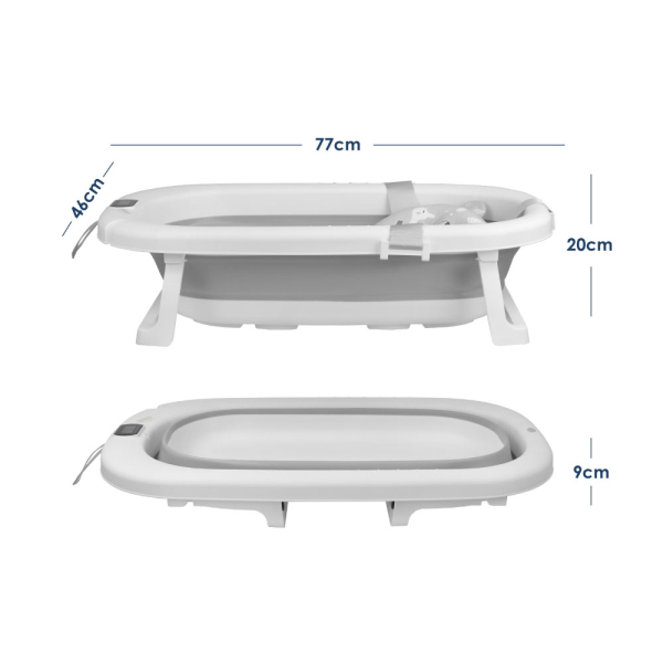 Μπανιέρα Πτυσσόμενη Foldy SET με Θερμόμετρο και αξεσουάρ 26-100 - image 26-100-dimensions-600x600 on https://www.bebestars.gr